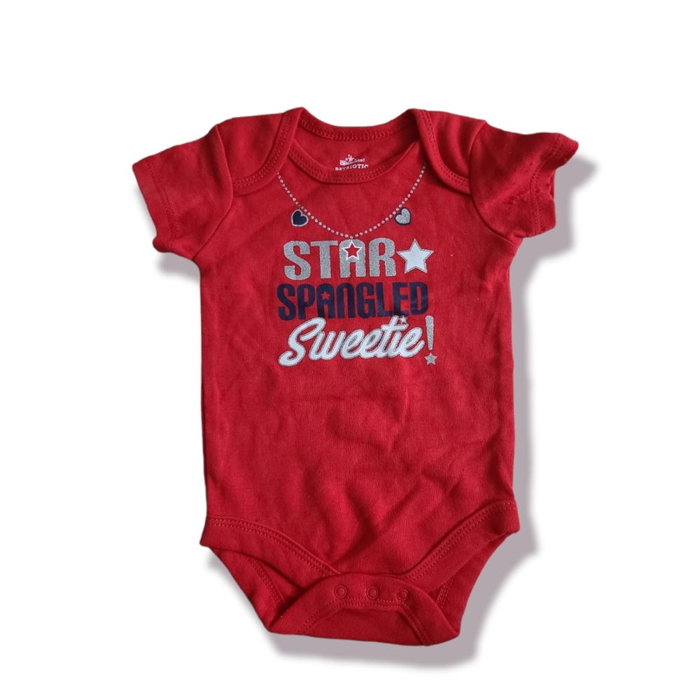 4th Of July Infant Girl Onesie